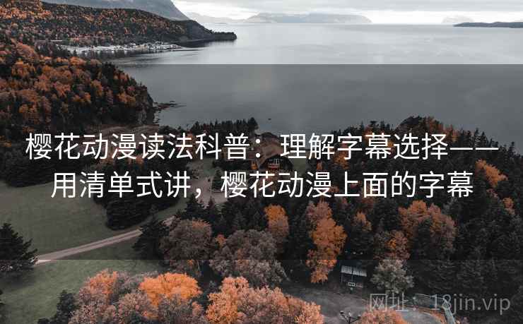 樱花动漫读法科普：理解字幕选择——用清单式讲，樱花动漫上面的字幕  第1张