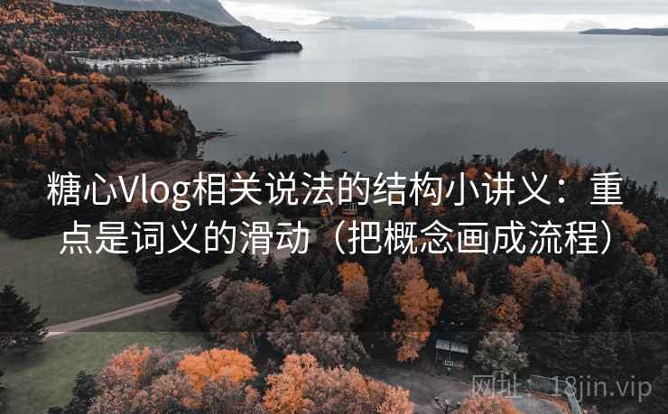 糖心Vlog相关说法的结构小讲义：重点是词义的滑动（把概念画成流程）  第2张